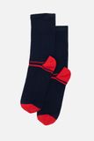 Чоловічі шкарпетки з високою резинкою з візерунком 40-42 колір темно-синій ЦБ-00245277 SKT000981101 фото
