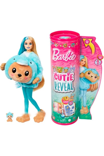 Лялька Barbie "Cutie Reveal" серії "Чудове комбо" – ведмежа в костюмі дельфіна колір різнокольоровий ЦБ-00245007 SKT000980406 фото