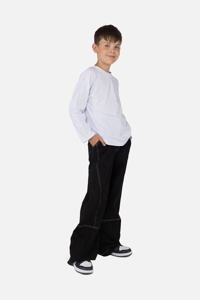 Штани для хлопчика 152 колір чорний ЦБ-00255867 SKT001008618 фото