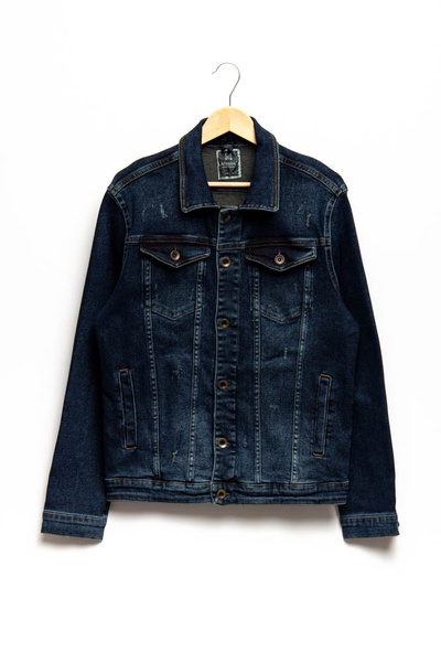 Куртка джинсовая мужская цвет темно-синий ЦБ-00157419 SKT000533631 фото