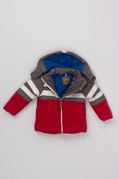 Куртка короткая на мальчика 116 цвет красный ЦБ-00137794 SKT000485584 фото