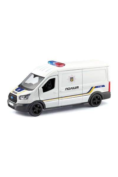 Автомодель – Ford Transit Van Полиция цвет белый ЦБ-00236214 SKT000951885 фото
