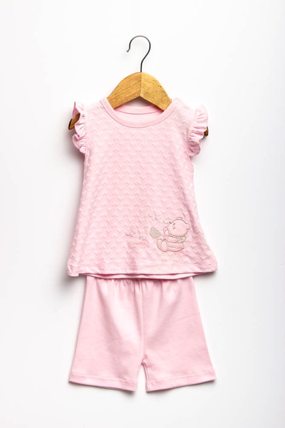 Костюм с шортами на девочку 86 цвет розовый ЦБ-00152225 SKT000520406 фото