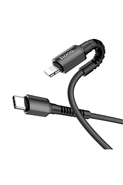 USB кабель Hoco X71 Type-C - Lightning 3A 20W PD 1 м колір чорний ЦБ-00204681 SKT000876743 фото