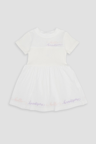 Сукня з коротким рукавом для дівчинки 110 колір молочний ЦБ-00245132 SKT000980585 фото