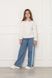 Джинси wide leg для дівчат колір блакитний 152 ЦБ-00298797 фото 1