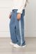 Джинси wide leg для дівчат колір блакитний 152 ЦБ-00298797 фото 3