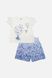 Костюм з шортами для дівчинки 104 колір білий ЦБ-00219560 SKT000907579 фото 1