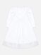 Сукня з пов'язкою дівчинці (для хрестин) 68 колір білий ЦБ-00173204 SKT000579201 фото 3