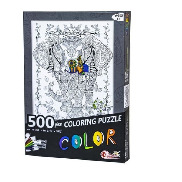 Пазлы "COLOR слон" цвет разноцветный ЦБ-00144881 SKT000502114 фото