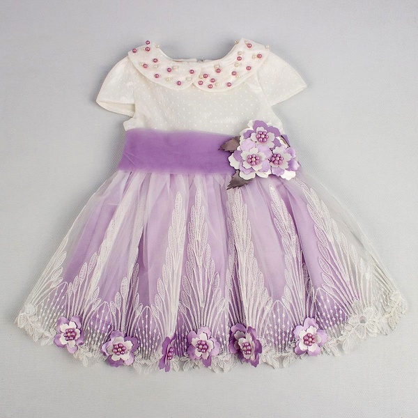 Сукня фіолетова на дівчинку 86 колір фіолетовий ЦБ-00139461 SKT000490948 фото