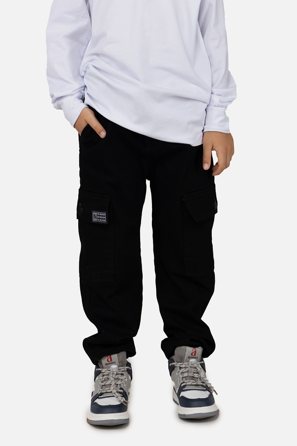 Джогери джинсові для хлопчика 122 колір чорний ЦБ-00254800 SKT001005903 фото