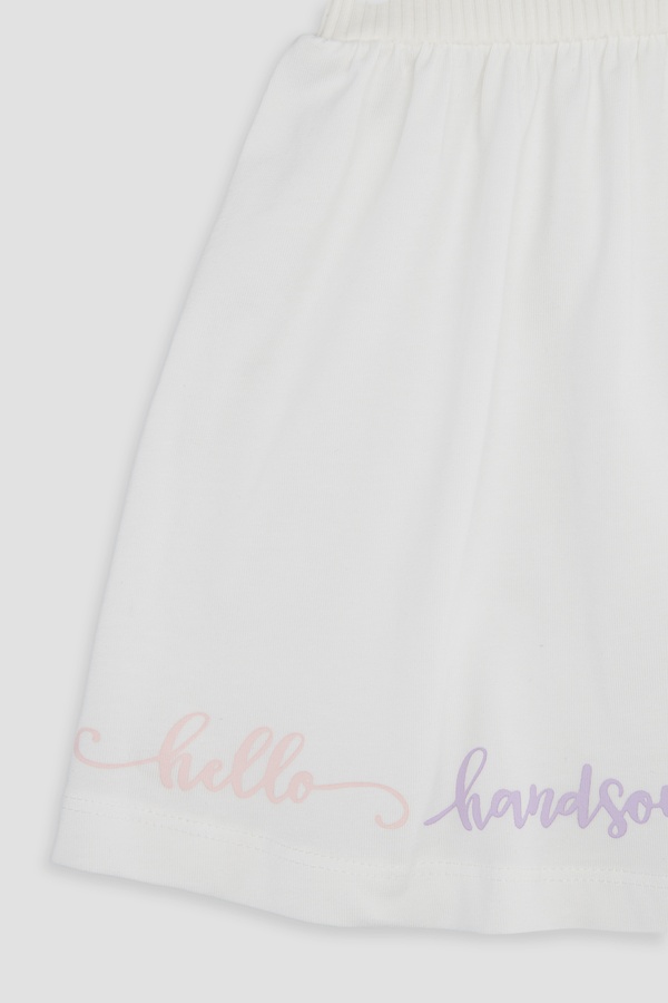Сукня з коротким рукавом для дівчинки 110 колір молочний ЦБ-00245132 SKT000980585 фото