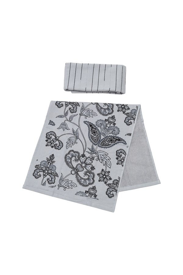 Набор полотенец для кухни цвет серый ЦБ-00238223 SKT000955730 фото
