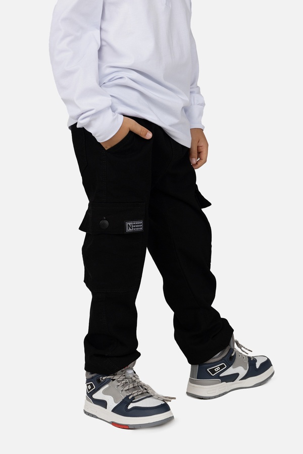 Джогери джинсові для хлопчика 122 колір чорний ЦБ-00254800 SKT001005903 фото