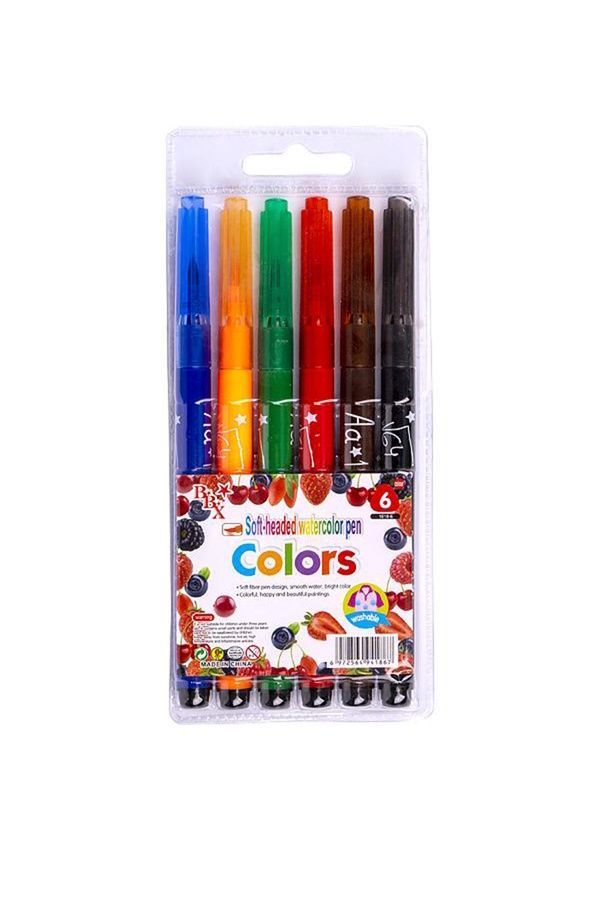 Фломастери-пензлики "Colors", 6 кольорів COLOR-IT 106932 ЦБ-00281033 фото