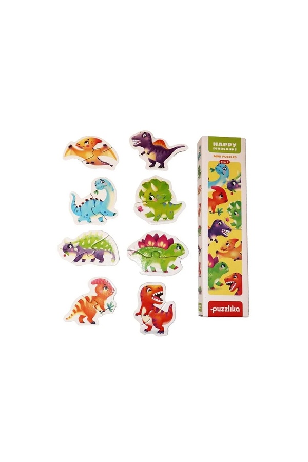 Пазлы 8 в 1 "Динозавры" цвет разноцветный ЦБ-00149186 SKT000511307 фото