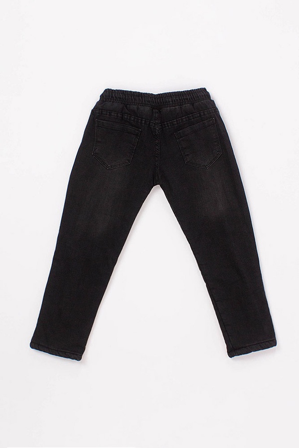 Джогеры джинсовые на мальчика 116 цвет черный ЦБ-00170755 SKT000571358 фото