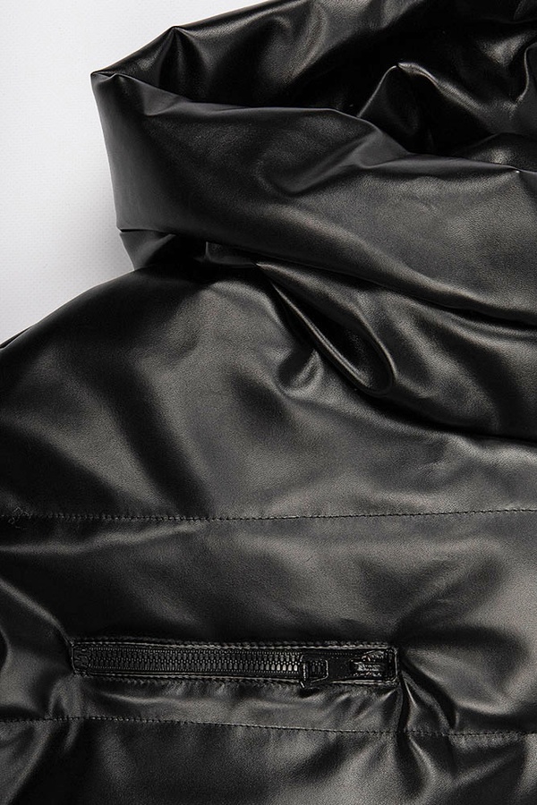 Куртка коротка на дівчинку 122 колір чорний ЦБ-00176395