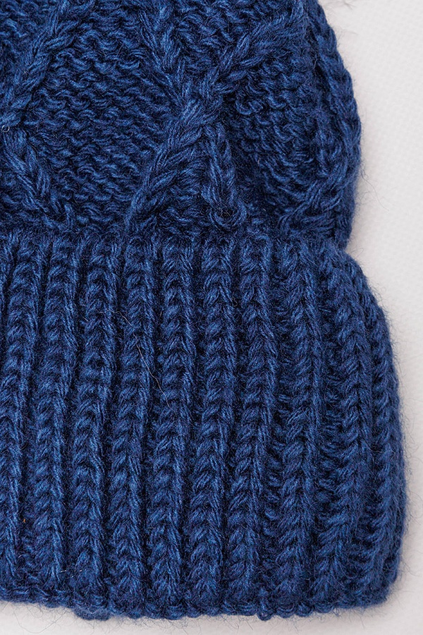 Комплект шапка-шарф на хлопчика 52-54 колір синій ЦБ-00201798 SKT000871318 фото
