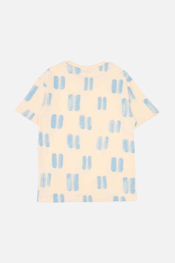 Футболка з коротким рукавом для хлопчика колір бежевий 158 ЦБ-00277065 фото
