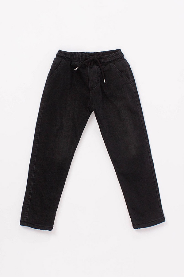 Джогеры джинсовые на мальчика 116 цвет черный ЦБ-00170755 SKT000571358 фото