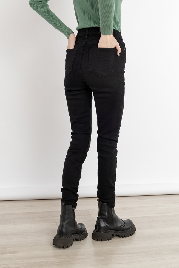 Женские джинсы слим 34 цвет черный ЦБ-00235588 SKT000946404 фото