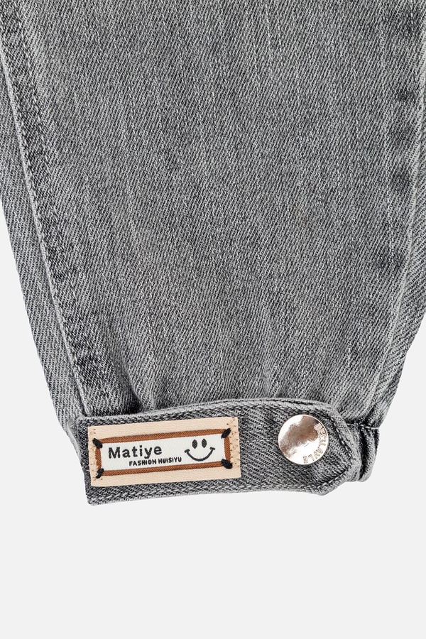 Джинсові джогери для дівчинки 104 колір сірий ЦБ-00243896 SKT000969700 фото