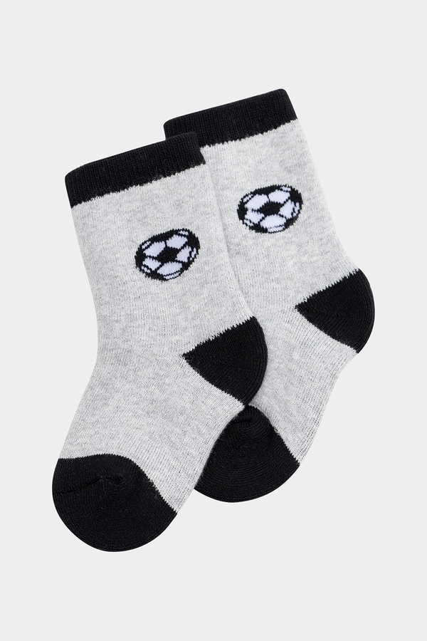 Шкарпетки для хлопчика 17-19 колір світло-сірий ЦБ-00238226 SKT000955737 фото