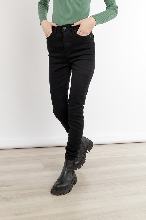 Женские джинсы слим 34 цвет черный ЦБ-00235588 SKT000946404 фото
