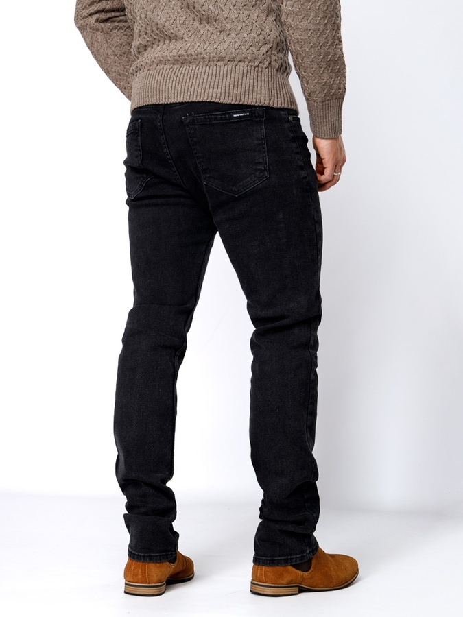 Чоловічі джинси, утеплені, регуляр 46 колір темно-сірий ЦБ-00233104 SKT000940604 фото