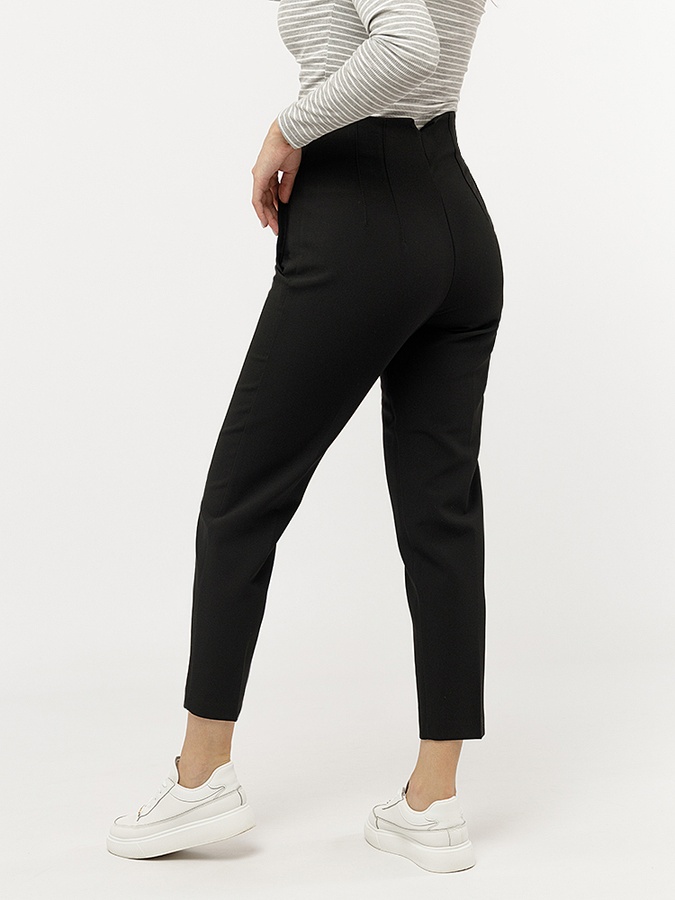 Жіночі штани завужені 42 колір чорний ЦБ-00227839 SKT000929478 фото