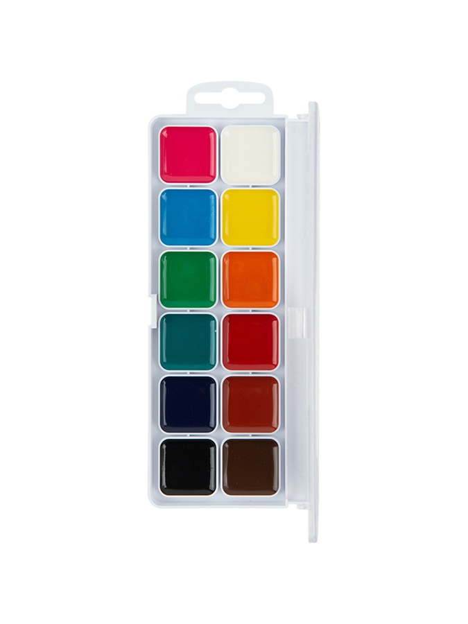 Фарби акварельні 12 кольорів Kite Dogs колір різнокольоровий ЦБ-00223074 SKT000916584 фото