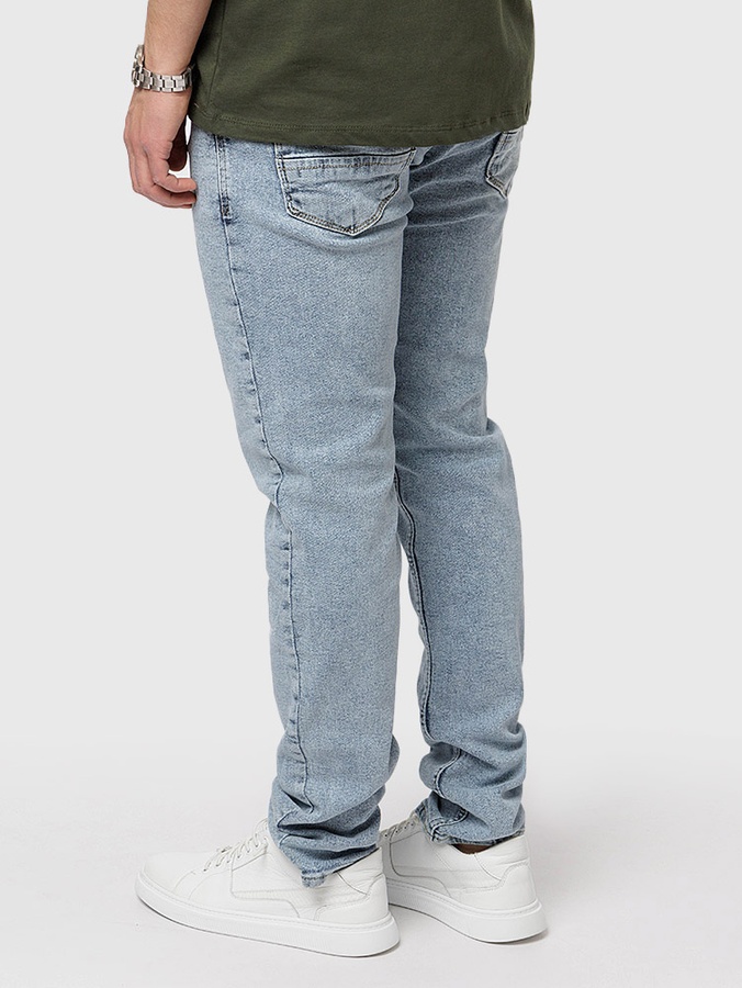 Мужские джинсы слим 54 цвет голубой ЦБ-00219091 SKT000906281 фото