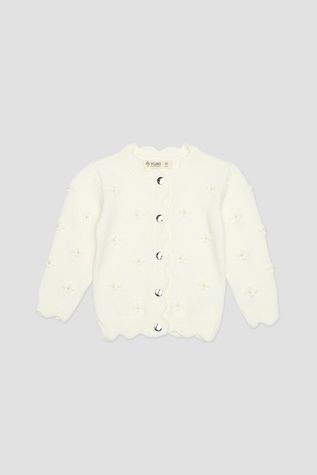 Кофта для девочки цвет молочный 110 ЦБ-00285288 фото