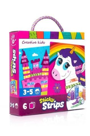 Набір для творчості "Sticky strips. Єдиноріг" Vladi Toys VT4433-03 ЦБ-00154434 фото