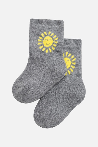 Шкарпетки для дівчинки 17-19 колір сірий ЦБ-00238570 SKT000956897 фото