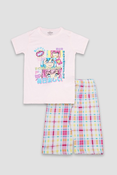 Пижама для девочки 128 цвет светло-розовый ЦБ-00249776 SKT000992911 фото