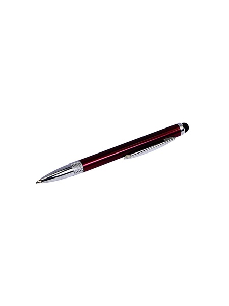 Стилус емкостнй, с выдвижной шариковой ручкой, металлический. цвет бордовый ЦБ-00208037 SKT000883914 фото