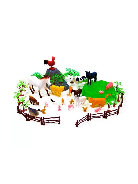 Ігровий набір "Свійські тварини" 56 предметів колір різнокольоровий ЦБ-00216595 SKT000900994 фото