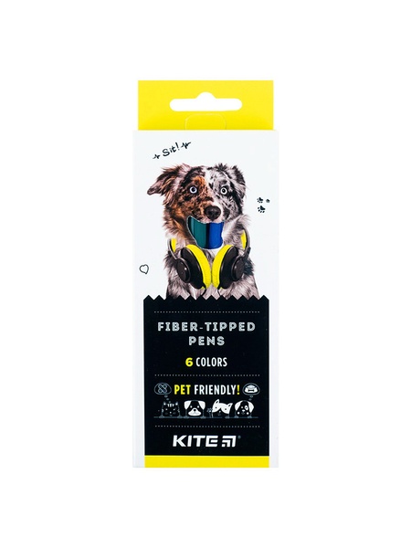 Набір фломастерів 6 шт. Kite Dogs колір різнокольоровий ЦБ-00223076 SKT000916586 фото