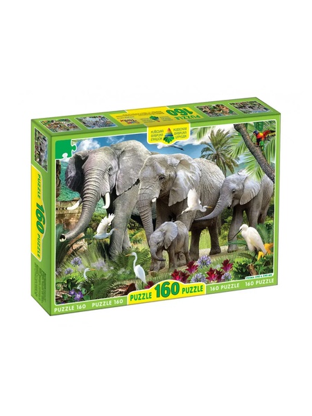 Пазл "Слоны" цвет разноцветный ЦБ-00217383 SKT000902587 фото