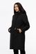 Жіноча куртка довга 44 колір чорний ЦБ-00206932 SKT000882010 фото 1