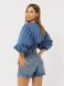 Короткая женская блуза 46 цвет синий ЦБ-00219300 SKT000906991 фото 3