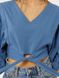 Жіноча коротка блуза 46 колір синій ЦБ-00219300 SKT000906991 фото 2