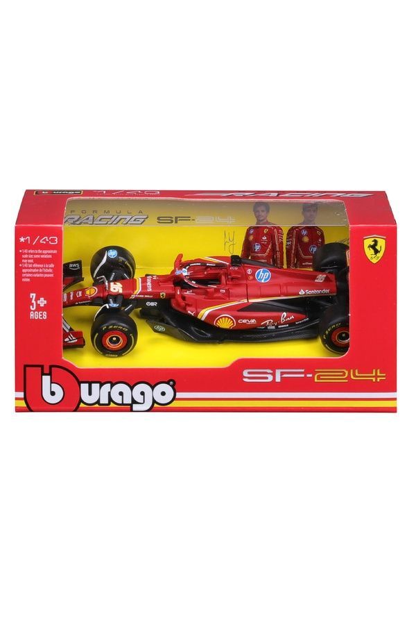 Автомодель з фігуркою Ferrari Racing - SF-24 Bburago Bburago 18-36844 ЦБ-00283050 фото