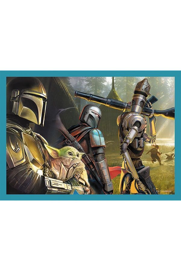 Пазлы Star Wars Мандалорец 4в1 Trefl 34397 ЦБ-00292881 фото