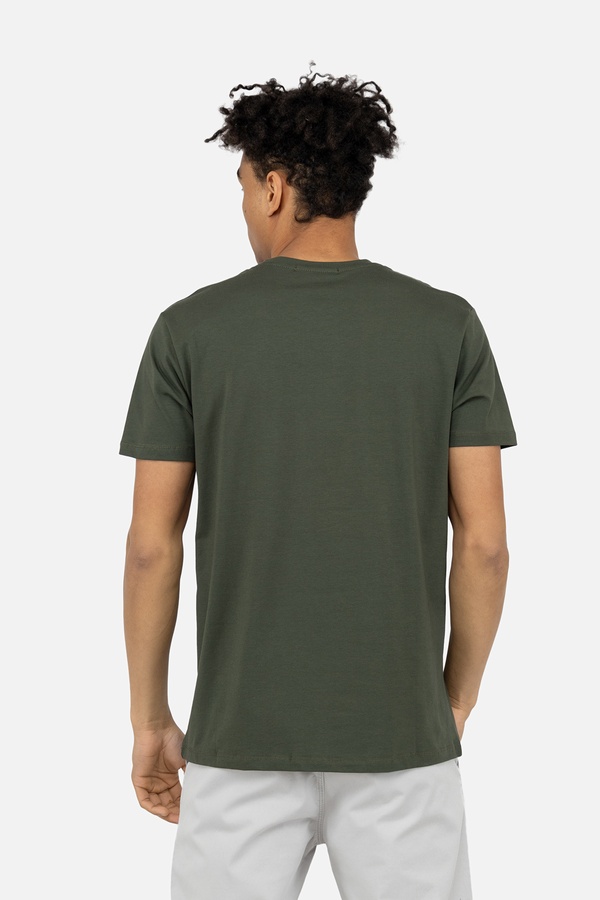 Чоловіча футболка з коротким рукавом 46 колір хакі ЦБ-00243180 SKT000967296 фото