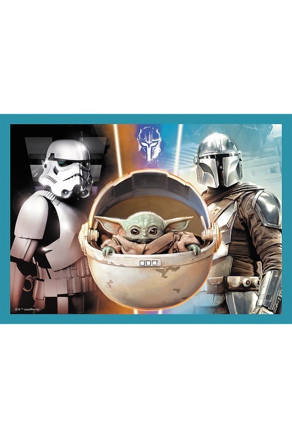 Пазлы Star Wars Мандалорец 4в1 Trefl 34397 ЦБ-00292881 фото