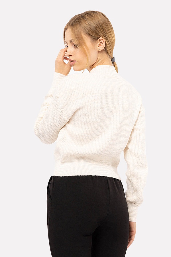 Жіночий светр 46 колір молочний ЦБ-00194240 SKT000853769 фото